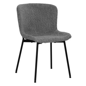 Artistiq Eetkamerstoel 'Ellena' Bouclé, kleur Grijs