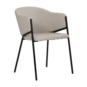 Artistiq Eetkamerstoel 'Lynise' Structuurstof, kleur Beige