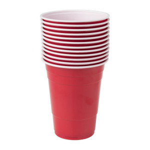 Partycup rood - 530 ml - 12 stuks
