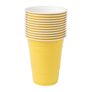 Partycup geel - 530 ml - 12 stuks