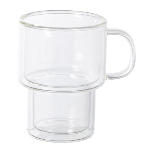 Theeglas dubbelwandig - 260 ml - glas