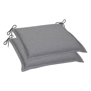 GO-DE Textil Tuinkussen (Set van 2 kussens, Grijs)