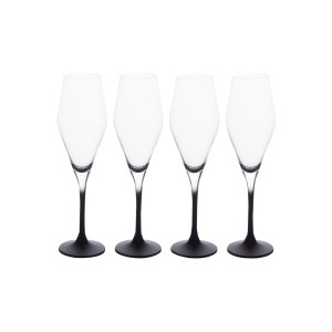 Villeroy & Boch Manufacture Rock champagneglas 26 cl set van 4