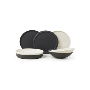 Villeroy & Boch Iconic La Boule Black & White serviesset 7-delig