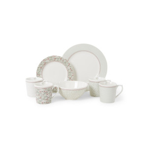 Laura Ashley Wild Clematis serviesset 16-delig