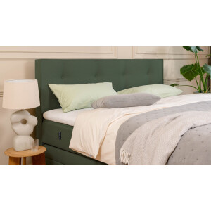 BRUNO Premium boxspring met opbergruimte, 160x200cm, in mosgroen| Matrashardheid: Links H2 / Rechts H2 | Extra opbergruimte & individueel configureerbaar