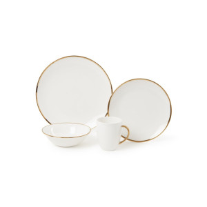 vtwonen Gold Dinnerware Raw serviesset 16-delig