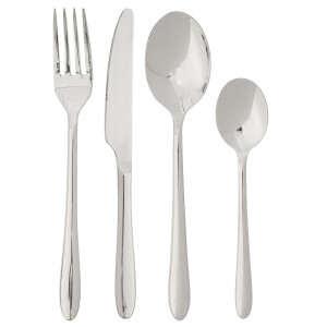 HEMA HEMA 16-delige Bestekset Bari (zilver)