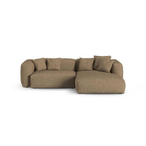 Modulaire hoekbank Martina rechts bouclé | Micadoni Home