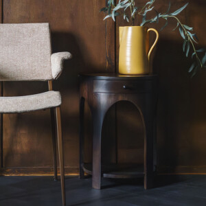 Dutchbone Bijzettafel/Nachtkastje 'Belvedere' Mangohout, 40 x 30cm