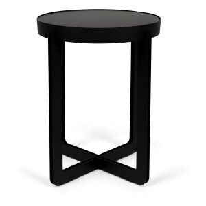 Zuiver Ronde Bijzettafel 'Centre' 43cm, kleur Zwart