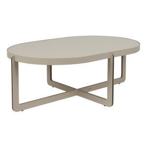 Zuiver Ovale Salontafel 'Centre' 102 x 68cm, kleur Beige