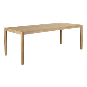 Zuiver Eettafel 'Sticks' Essen en rubberhout, 182 x 92cm