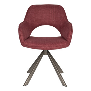 ZILT Eetkamerstoel 'Abra' kleur Rood