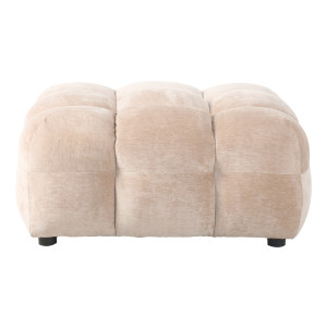 Dutchbone Hocker 'Hackman' Velvet, kleur Beige