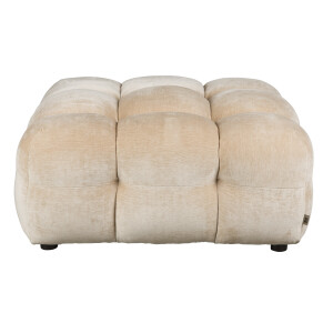 Dutchbone Hocker 'Hackman' Velvet, kleur Beige