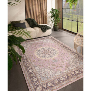 Vintage buitenkleed - Valenca Nova paars/roze 230x330 cm