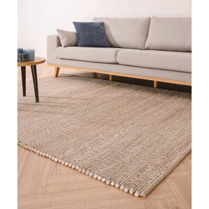 Wollen vloerkleed - Lett beige/crème 250x340