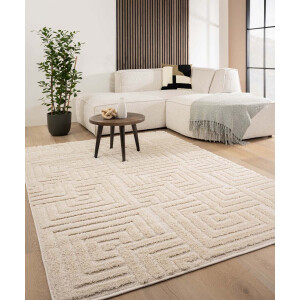 Scandinavisch vloerkleed - Arc Shade crème 300x400 cm