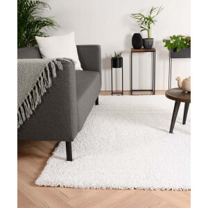 Hoogpolig vloerkleed - Shaggy Trend wit 240x340