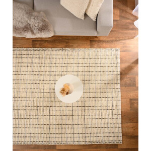 Wollen vloerkleed - Verdal crème/groen 160x230 cm