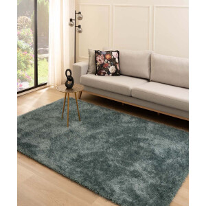 Hoogpolig vloerkleed velvet - Posh blauw 280x380 cm