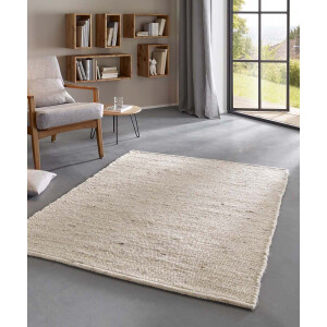 Wollen vloerkleed - Bokn crème/beige 200x240