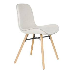 ZILT Eetkamerstoel 'Karah' Geweven stof, kleur Beige