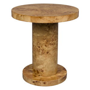 Dutchbone Ronde Bijzettafel 'Quinn' 46cm, kleur Naturel