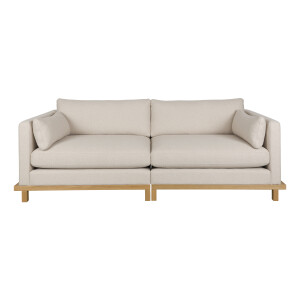 Zuiver 3-zits Bank 'Blossom' Bouclé en geweven stof, kleur Zand