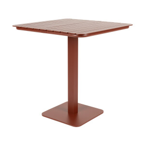 Zuiver Outdoor Bistrotafel 'Vondel' 71 x 71cm, kleur Rood