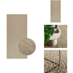 vidaXL Vloerkleed - Vloerkleden - Tapijt - Vloerbedekking - Vloerkleed ZIZUR beige binnen en buiten 100x200 cm jute look