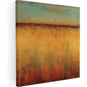 Artaza Canvas Schilderij Abstract - 50x50 cm - Wanddecoratie Woonkamer - Muurdecoratie Abstracte Kunst - Schilderijen Op Canvas