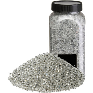 Rayher decoratie stenen / granulaat - 3x - 650 ml - 1-2 mm - spiegel glas - siergrind