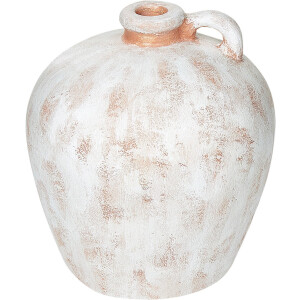 BELIANI IPOH - Decoratieve vaas - Gebroken wit - Terracotta
