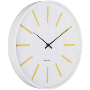 Karlsson Wandklok Arruga Retro - Goudgeel - Ø40cm - Wandklok Modern