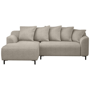 Leen Bakker - Bank Elsa Met Chaise Longue Links - Anthology - Stof - Beige - 177x246x84 Cm