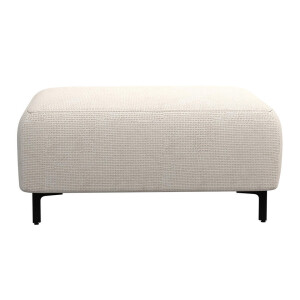 Leen Bakker - Hocker Elsa - Eden - Stof - Beige - 77x99x45 Cm