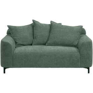 20% korting - Leen Bakker - Bank Elsa 2-zits - Eden - Vergrijsd - Stof - Groen - 99x168x84 Cm