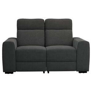 Leen Bakker - Bank James 2-zits - Supple - Antraciet - Stof - Grijs - 95x160x100 Cm