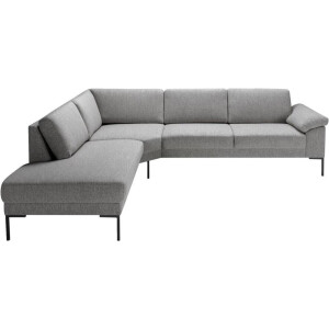 Leen Bakker - Hoekbank Tom Links - Monza - Stof - Grijs - 237x279x84 Cm