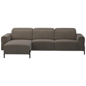 20% korting - Leen Bakker - Hoekbank Dave Links - Billy Joe - Stof - Grijs - 172x275x79 Cm