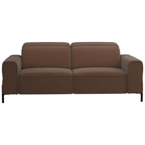 20% korting - Leen Bakker - Bank Dave 3-zits - Billy Joe - Cognac - Stof - Bruin - 105x198x79 Cm