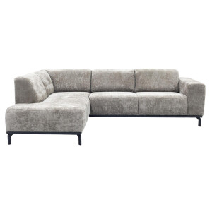 Leen Bakker - Hoekbank Lola Links - Stof - Beige - 191x259x78 Cm