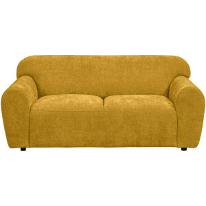 Leen Bakker - Bank Bibi 2-zits - Glory - Oker - Stof - Geel - 88x180x76 Cm