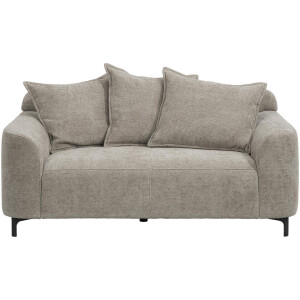 20% korting - Leen Bakker - Bank Elsa 2-zits - Eden- Stof - Taupe - 99x168x84 Cm