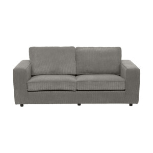 20% korting - Leen Bakker - Bank Stuttgart 3-zits - Stof - Grijs - 94x195x80 Cm