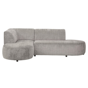 Leen Bakker - Hoekbank Luna Links - Cremona - Stof - Beige - 170x260x80 Cm