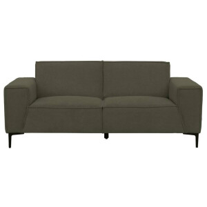 20% korting - Leen Bakker - Bank Romy 2-zits - Curio - Stof - Groen - 90x195x78 Cm