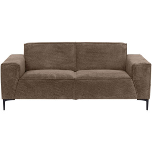 20% korting - Leen Bakker - Bank Romy 3-zits - Egon - Stof - Taupe - 90x220x78 Cm